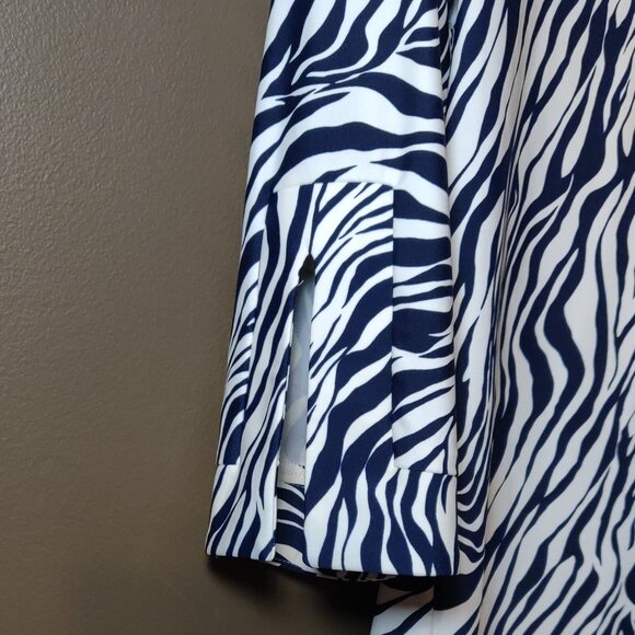 Jude Connally Chris Tunic Top In Midnight Blue Zebra SIZE SMALL - Picture 6 of 6